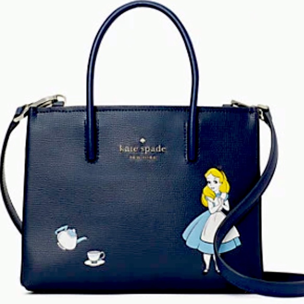 New Disney x kate spade new york alice in wonderland shopper crossbody b…